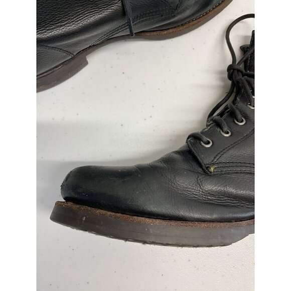 Frye Veronica 3476276 Womens Black Lace Up Leather‎ Combat Boots 9.5M Distressed - Picture 6 of 16